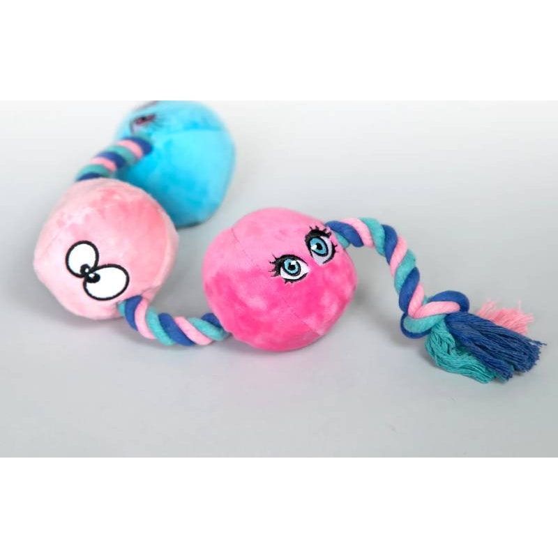 Scruffy Pet Toys Tug Buttons Plush Dog Toy for Active Play Default Title Gag Gifts & Novelties