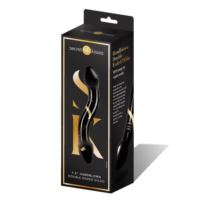 Secret Kisses Handblown Double Ended Dildo 7.5 Inch Secondary image