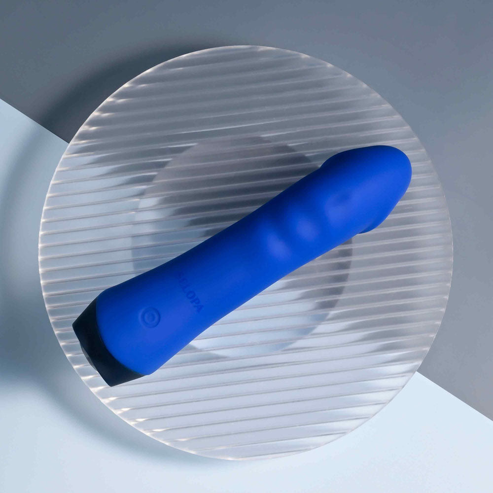 Selopa Banger - Rechargeable Vibrator 13.6cm Waterproof Blue Vibrators