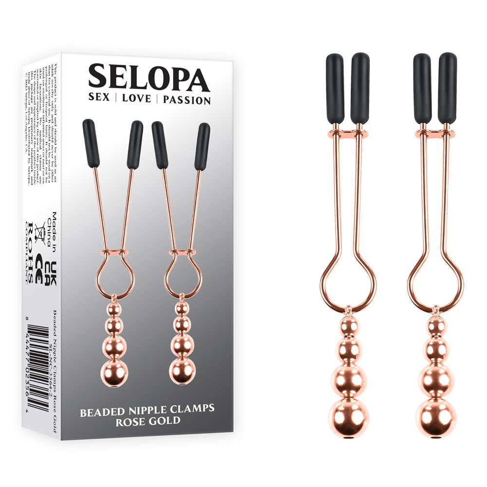 Selopa Beaded Nipple Clamps - Adjustable 5.7 Cm Size > Sex Toys > Nipple Clips Main image