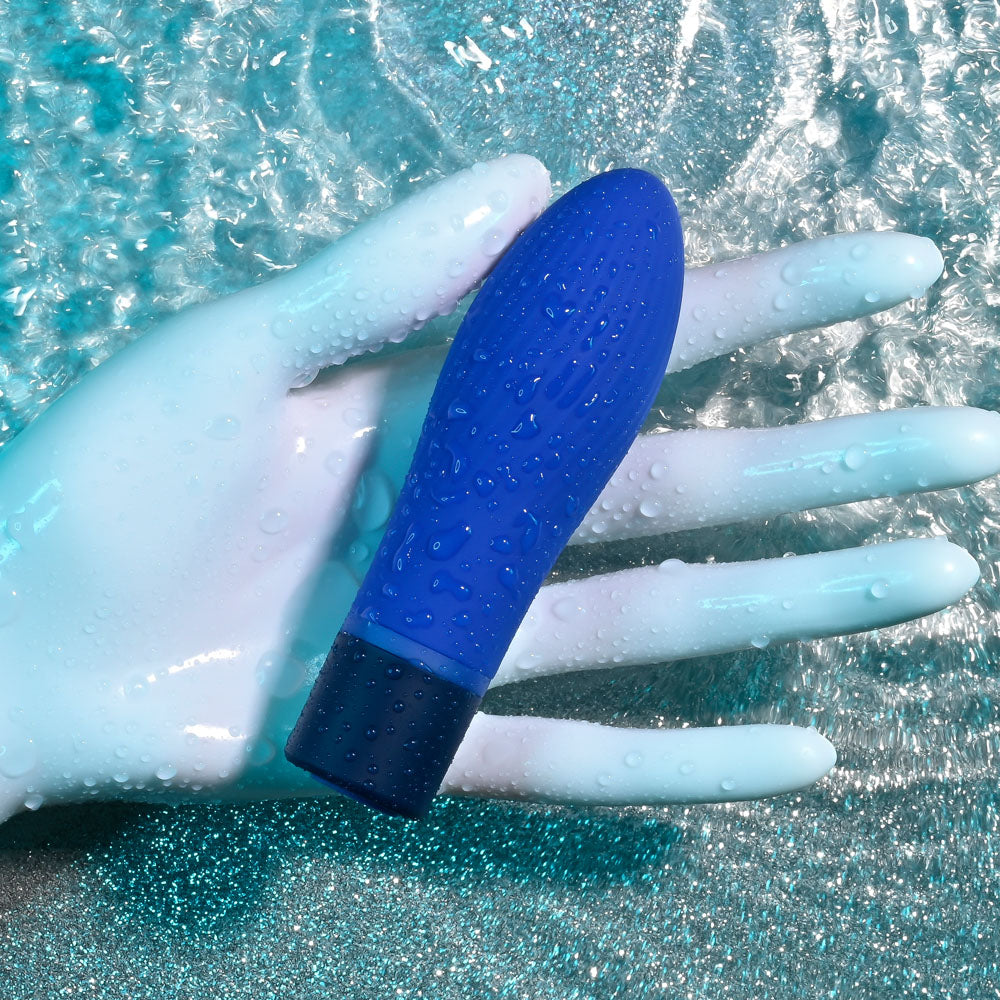 Selopa Cobalt Cutie - 4 Inch Silicone Bullet Vibrator Secondary image