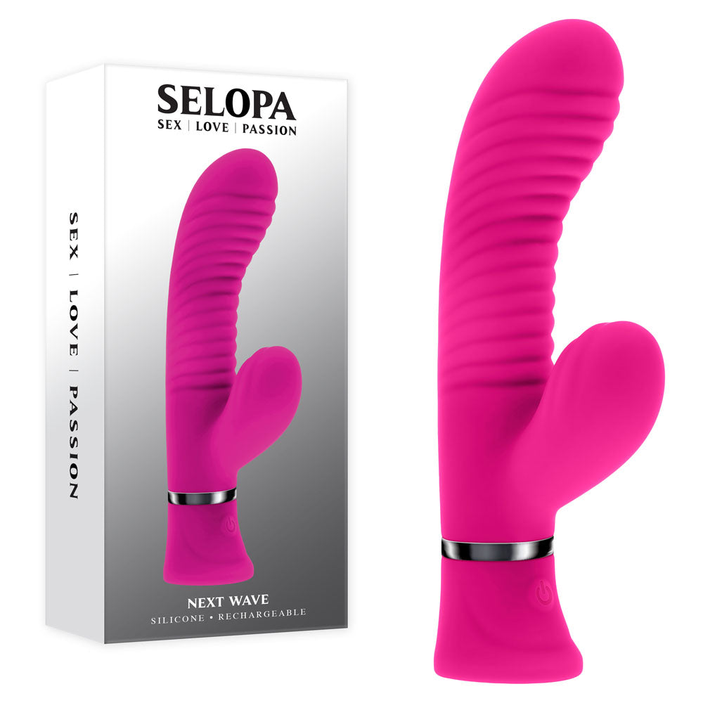 Selopa Next Wave 16.4cm Dual Vibrator | Flexible Design > Vibrators > Ladies > Rabbit