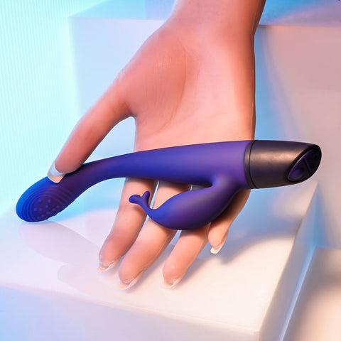 Selopa Plum Passion 18.3 cm USB Rechargeable Rabbit Vibrator Vibrators - G Spot
