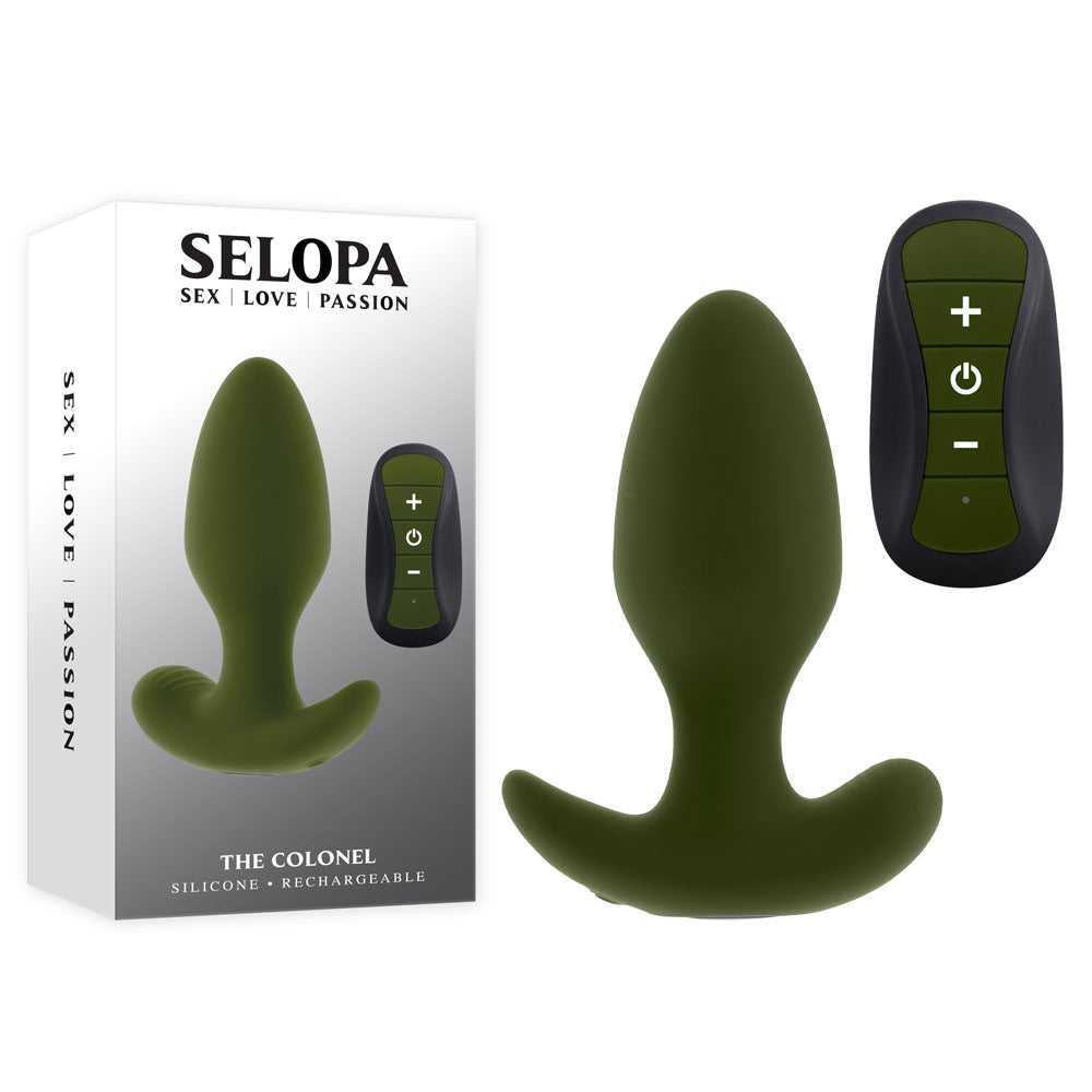 Selopa The Colonel (Waterproof) Vibrating Plug 10.1 cm – Waterproof Vibrating Plug > Anal Range > Vibrating Butt Plugs Main image