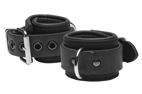 Serve Neoprene Buckle Cuffs for Comfortable Restraint and Thrilling Play Black > Bondage Gear > Restraints