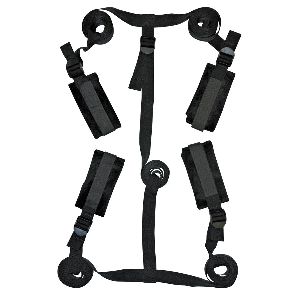 Sex & Mischief Bed Bondage Restraint Kit – Adjustable 1.5m Straps Bondage Kit > Bondage Gear > Bed Restraints Main image