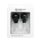 Sex & Mischief Nipple Suckers Set of Two with Black Suction Cups and Clear Clips – Nipple Suckers > Sex Toys > Nipple Suckers