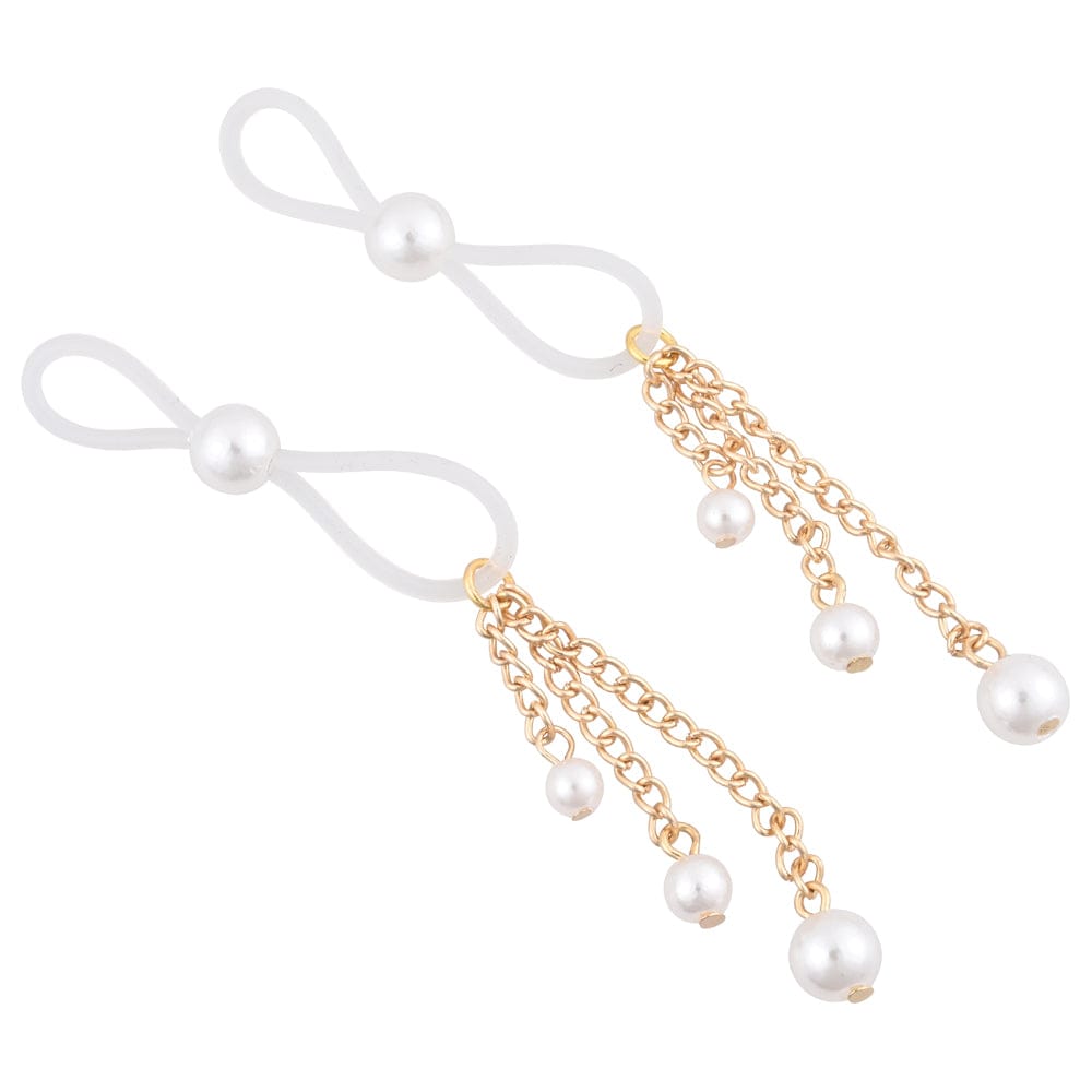 Sex & Mischief Pearl Nipple Ties – Elegant Nipple Accessory Secondary image