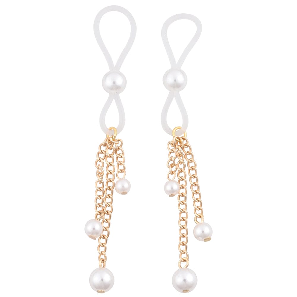 Sex & Mischief Pearl Nipple Ties – Elegant Nipple Accessory > Sex Toys > Nipple Clips