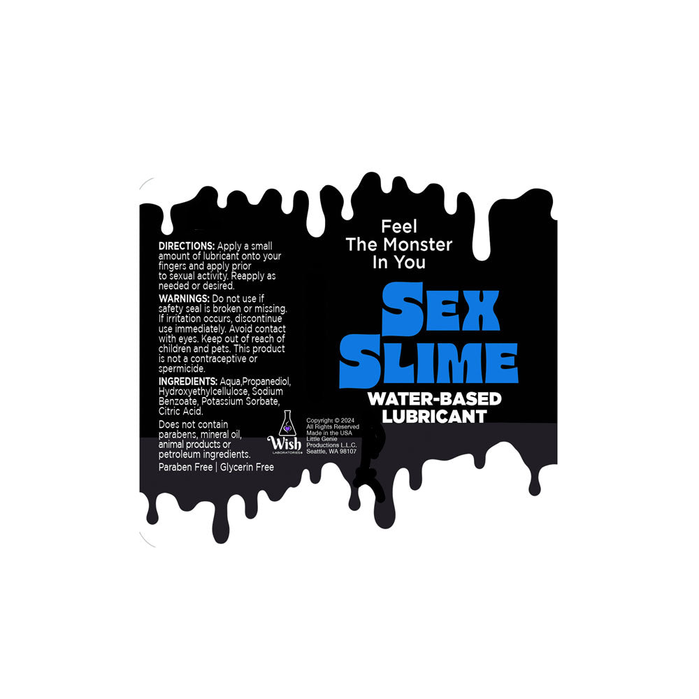 Sex Slime Blue Water Based Lubricant 120ml Bottle Secondary image
