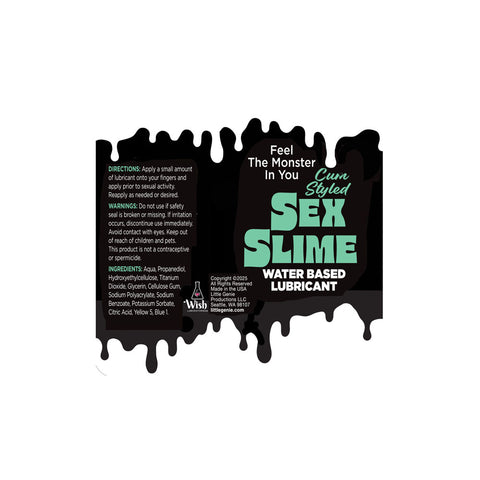 Sex Slime Cum Style Creature Lube 120 ml Water Based Lubricant Speciality Lubricants