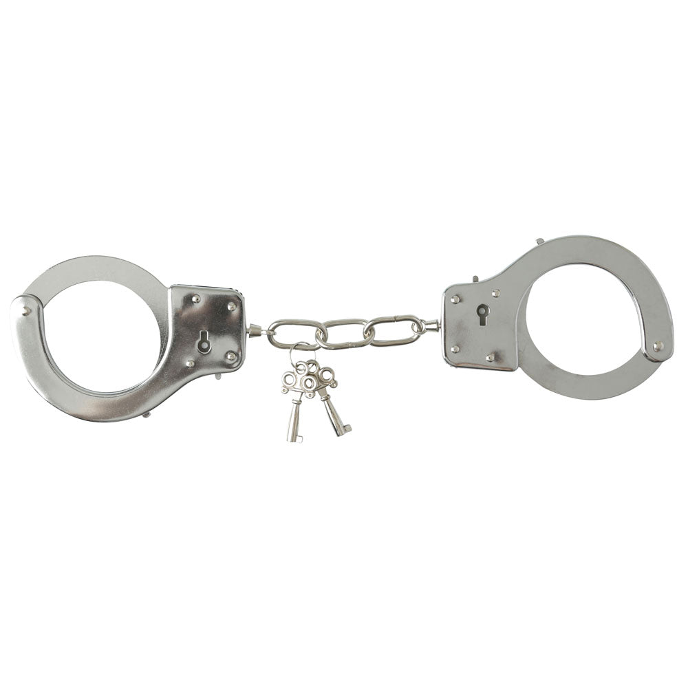 Sex and Mischief Metal Handcuffs – Sturdy Standard-Style Bondage Restraints > Bondage Gear > Handcuffs