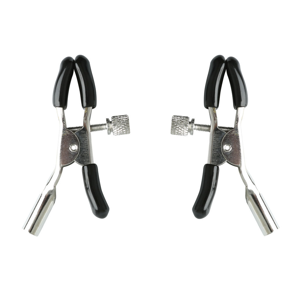 Sex and Mischief Nipple Clips with Adjustable Features and Rubber-Tipped Comfort > Sex Toys > Nipple Clamps Main image