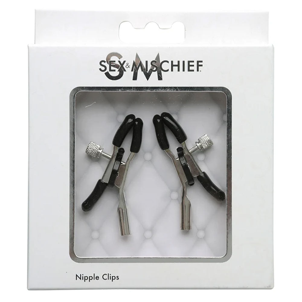 Sex and Mischief Nipple Clips with Adjustable Features and Rubber-Tipped Comfort Secondary image