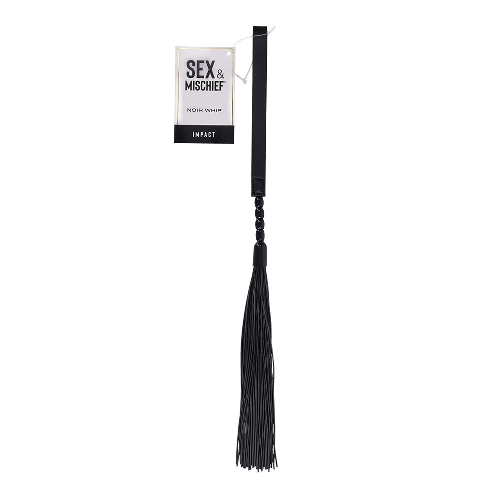 Sex and Mischief Noir Whip Adult Toy for Sensual Exploration Whips & Paddles