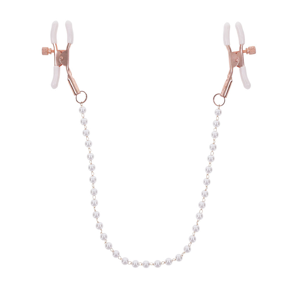 Sex and Mischief Peaches n CreaMe Pearl Nipple Clamps Secondary image