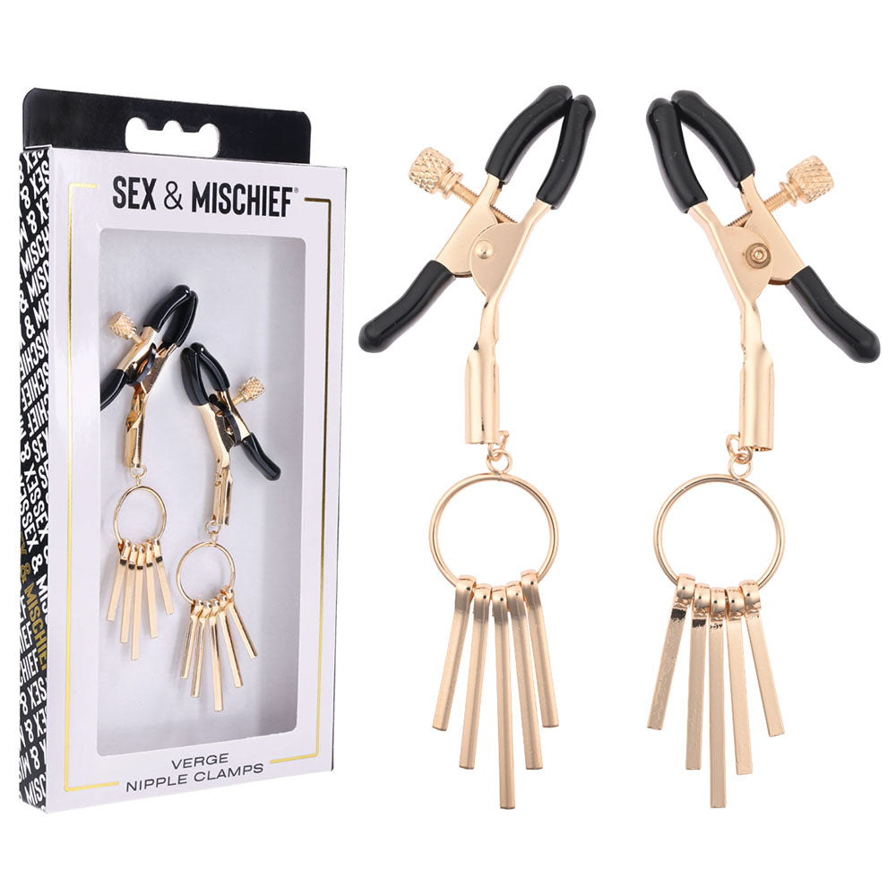 Sex and Mischief Verge Nipple Clamps for Sensual Stimulation and Intimate Play