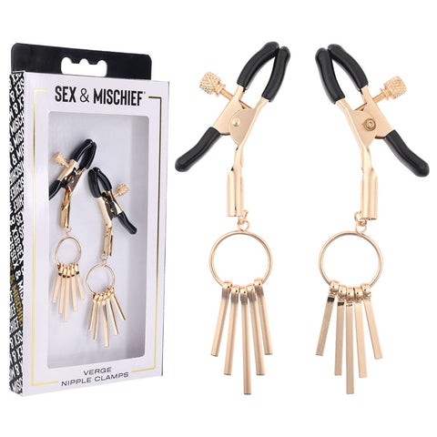 Sex and Mischief Verge Nipple Clamps for Sensual Stimulation and Intimate Play