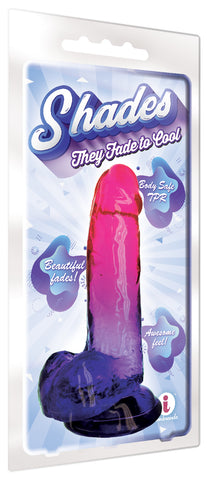 Shades 8 Inch Jelly TPR Dong Plum 20.3 cm DONGS