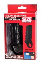 Sheath Sensations Enhancer Sex Sleeve 4.5 Inches Long > Sex Toys For Men > Penis Sleeves