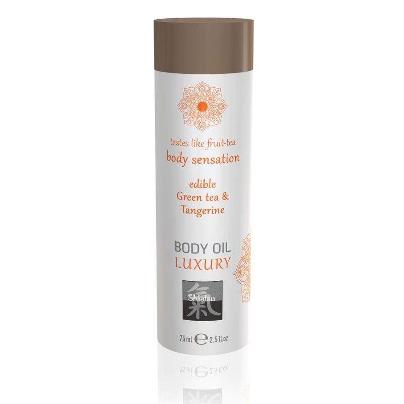 Shiatsu Luxury Edible Body Oil Green Tea and Tangerine 8 Ounce Secondary image