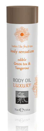 Shiatsu Luxury Edible Body Oil Green Tea and Tangerine 8 Ounce > Essentials > Massage Oil