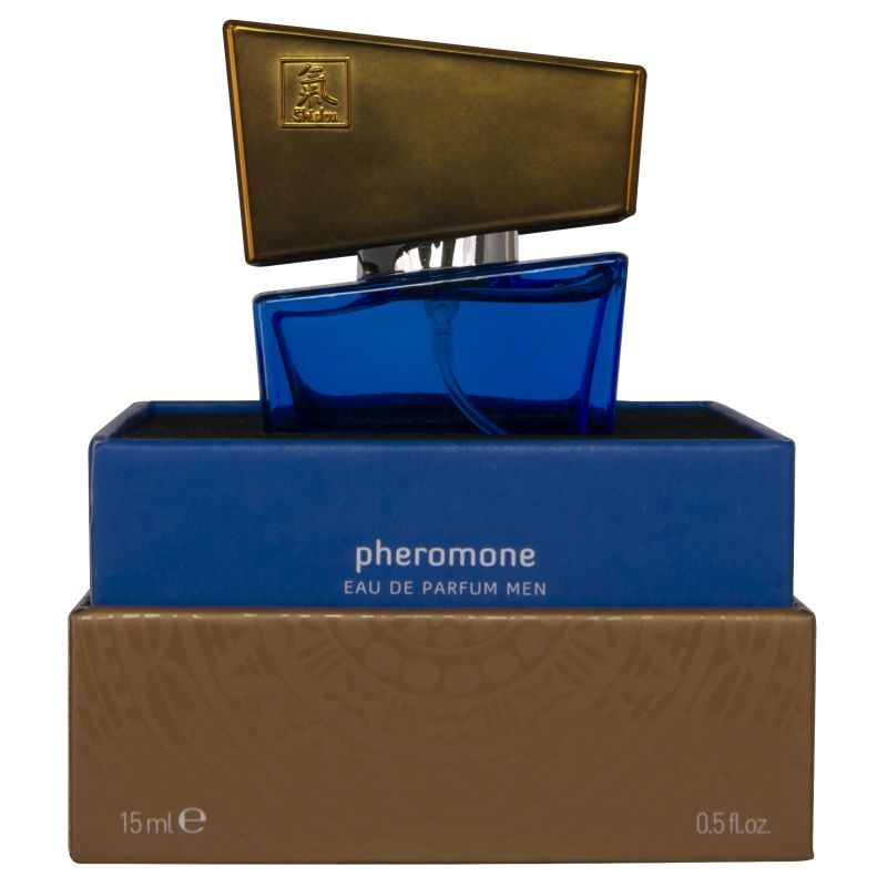 Shiatsu Pheromone Fragrance Dark Blue 15ml Concentrated Eau de Toilette for Men > Essentials > Aphrodisiacs