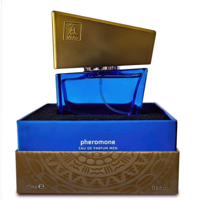 Shiatsu Pheromone Fragrance Dark Blue 15ml Concentrated Eau de Toilette for Men > Essentials > Aphrodisiacs Main image