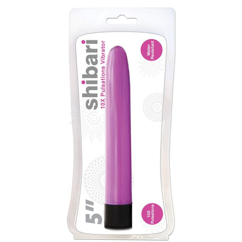 Shibari 10X Pulsations Vibrator 5in Pink for Intense Pleasure Vibrators