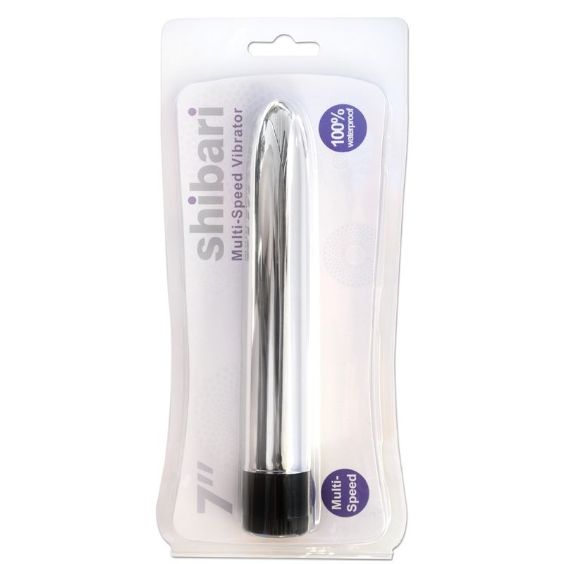 Shibari Multi Speed Vibrator 7 Inch Silver Vibrators