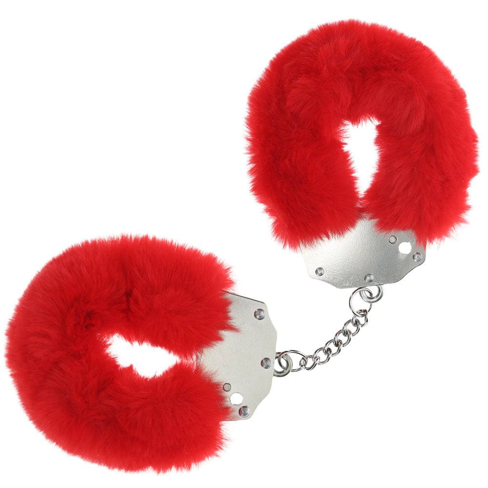 Shots Toys Ouch Heavy-Duty Fluffy Cuffs – Fluffy Restraints Red > Bondage Gear > Restraints
