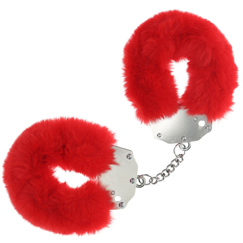Shots Toys Ouch Heavy-Duty Fluffy Cuffs – Fluffy Restraints Red > Bondage Gear > Restraints