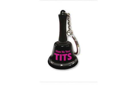 Show Me Your Tits Mini Bell Keychain – Novelty Accessory > Novelties > Gag Gifts