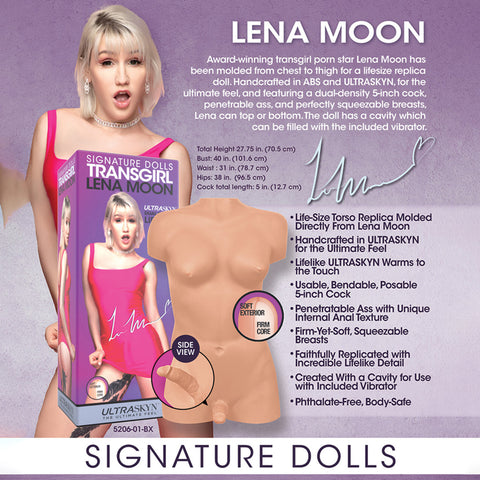 Signature Dolls Lena Moon – Handcrafted Life-Size Transgirl Replica Doll with Dual-Density Cock > Sex Toys > Sex Dolls > Premium