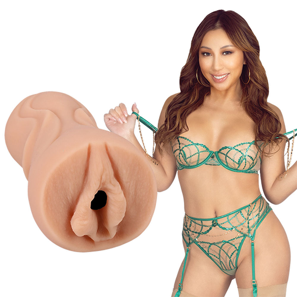 Nicole Doshi Signature Stroker – Handcrafted Ultraskyn Tight Textured Stroker > Sex Toys For Men > Masturbators > Pornstar Main image