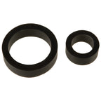 Silicone Cock Rings Double Pack Black > Cock Ring > Sets
