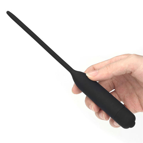 Silicone Vibrating Urethral Dilator with 10 Speed Vibrating Mechanism Sounding Rods