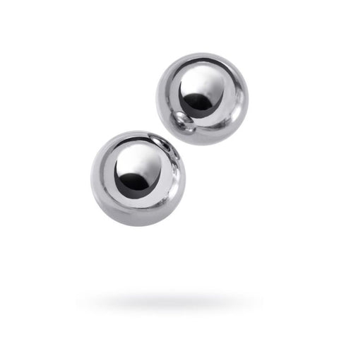 Silver Metal 2 Piece Vaginal Balls 2.5cm Adult Pleasure Toy > Sex Toys For Ladies > Kegel Exercise
