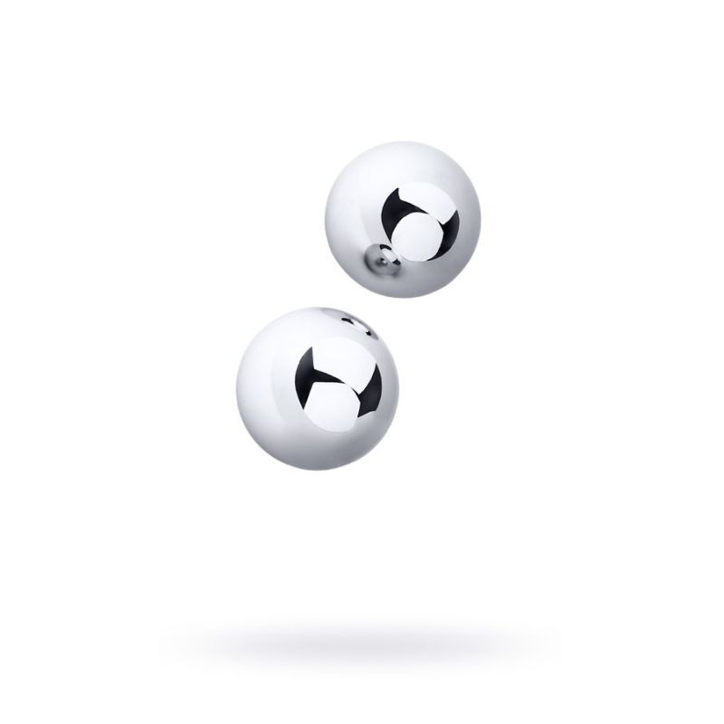 Silver Metal 2 Piece Vaginal Balls 3 Centimeters – Medical Steel Vaginal Balls > Sex Toys For Ladies > Vibrating Eggs