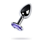 Silver Metal Anal Plug with Gem Small (7 cm) > Anal Range > Jewel Butt Plugs