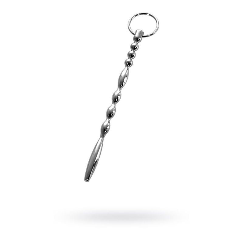 Silver Metal Urethral Plug with Ring for Enhanced Pleasure and Stimulation Default Title Sounding Rods