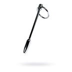 Silver Metal Urethral Plug with Ring Bullet Shape Waterproof Stainless Steel Plug > Sex Toys For Men > Sounding Rods