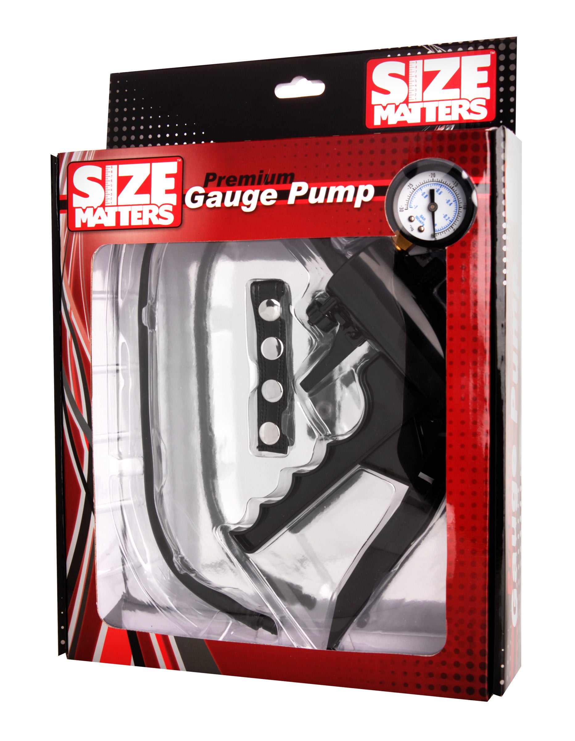 Size Matters Premium Gauge Pump Black > Sex Toys For Men > Penis Enlargers
