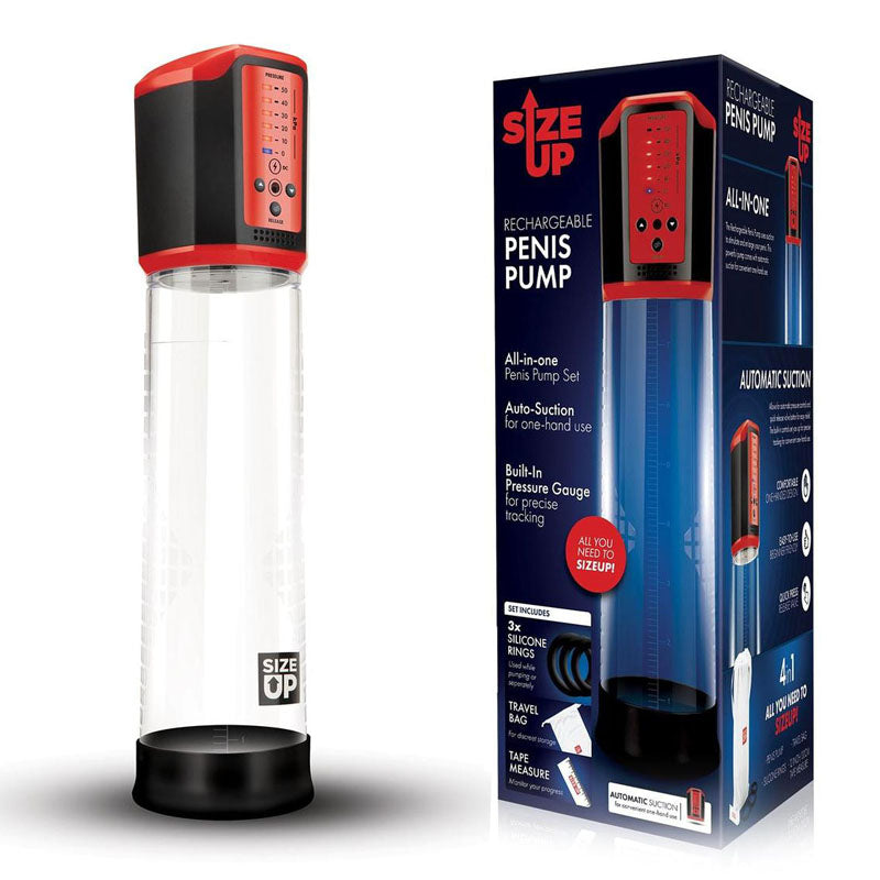 Size Up Rechargeable Penis Pump for Size Enhancement and Confidence Boost