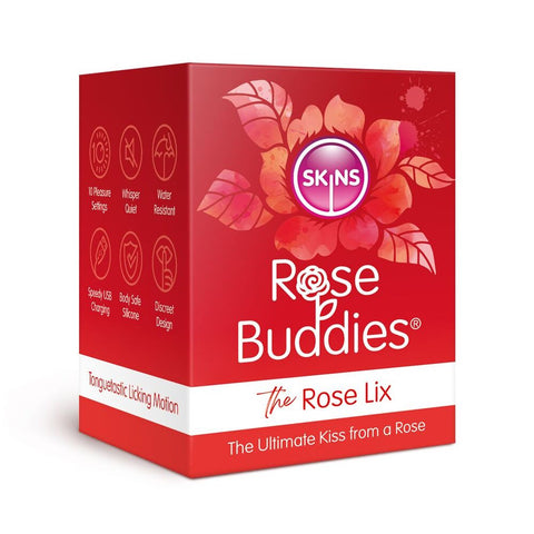 Skins Rose Buddies The Rose Flix Clitoral Massager Red Rose Stimulators