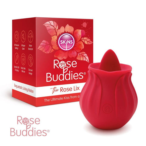 Skins Rose Buddies The Rose Flix Clitoral Massager Red Rose Stimulators