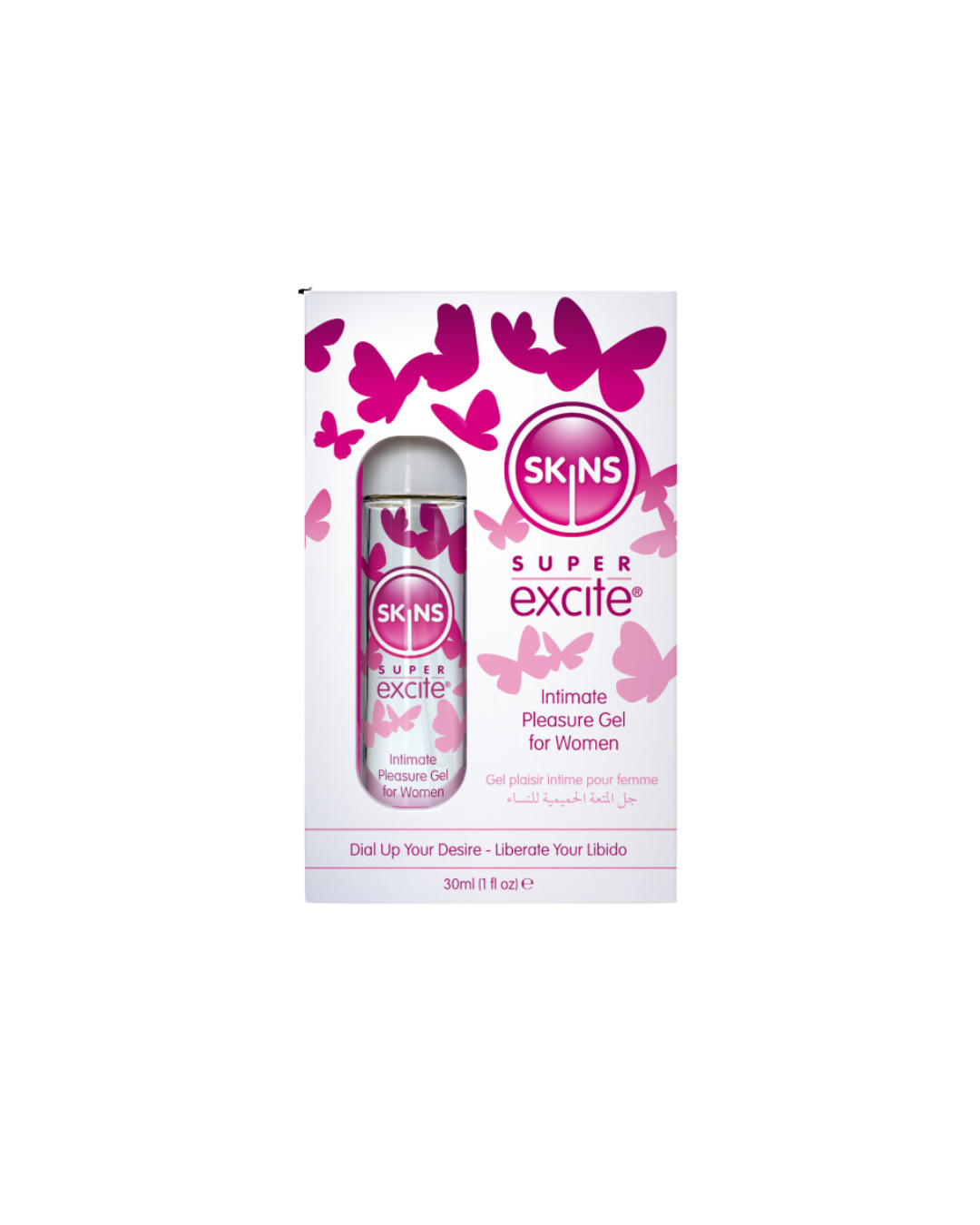 Skins Super Excite Clitoral Stimulation Gel 1 Fl Oz 30ml Enhancers Female