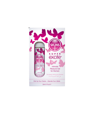 Skins Super Excite Clitoral Stimulation Gel 1 Fl Oz 30ml Enhancers Female