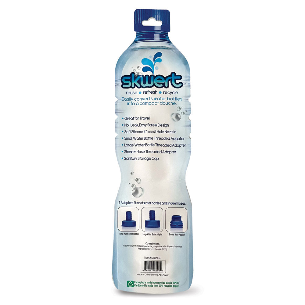 Skwert 5 Piece Water Bottle Douche Kit for Portable Cleansing Douches