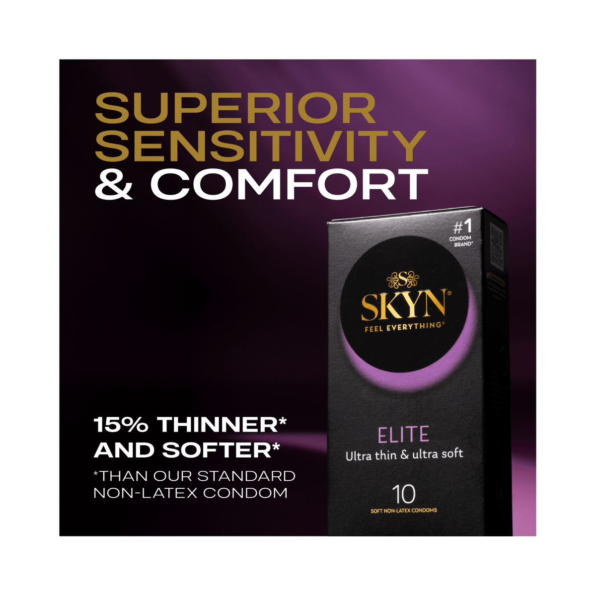 Skyn Feel Everything Elite – Ultra Thin Ultra Soft Condoms Pack of 10 > Essentials > Condoms